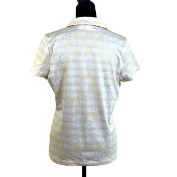 Chico's Zenergy Golf Polo Size 1 (8) Medium Striped - Picture 5 of 16